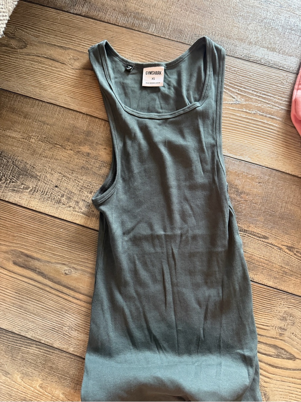 Gymshark Olive Green Ribbed Scoop Tank